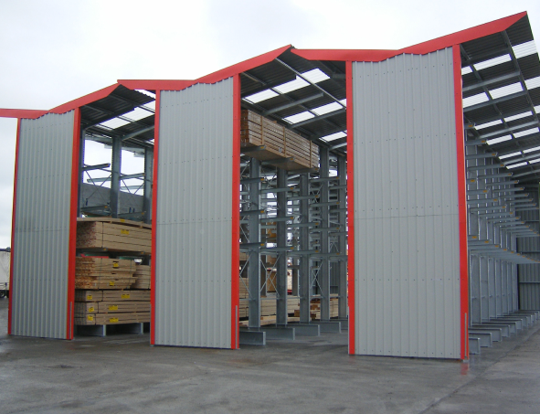 Cladded Cantilever Racking 2